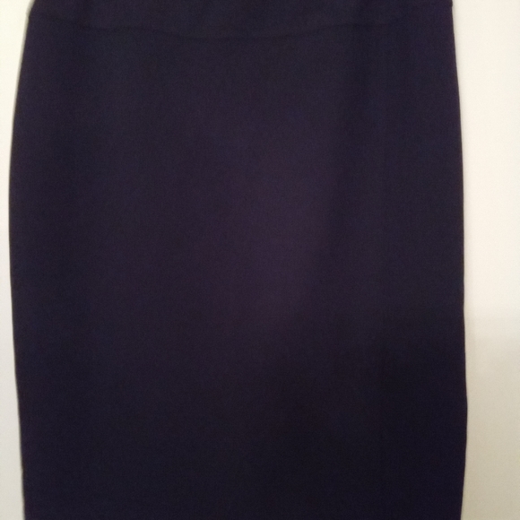 Friction Ladies Zip up Navy  Pencil Skirt - Picture 4 of 14